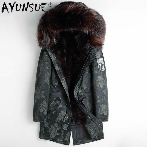 ayunsue 2019 new real fur coat men parka winter jacket raccoon fur liner thick warm luxury jackets parkas hombre 4688 kj2978, Black
ayunsue 2019 new real fur coat men parka winter jacket raccoon fur liner thick warm luxury jackets parkas hombre 4688 kj2978, Black