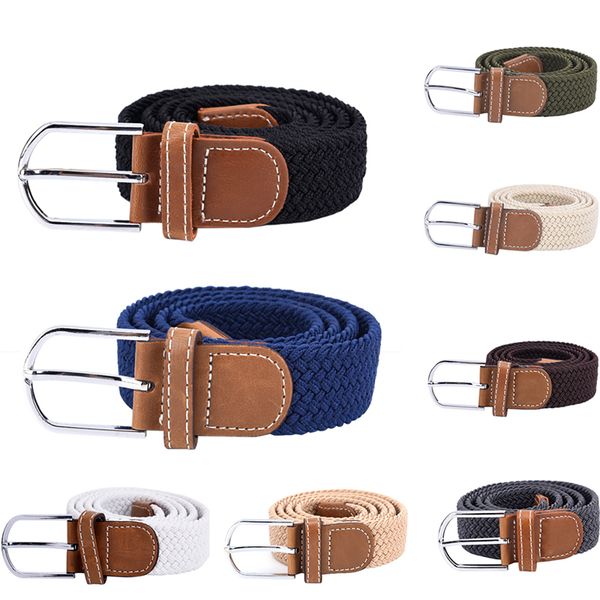 men's fashion stretch braided elastic woven canvas buckle belt waistband waist straps men weaving belt, Black;brown
men's fashion stretch braided elastic woven canvas buckle belt waistband waist straps men weaving belt, Black;brown