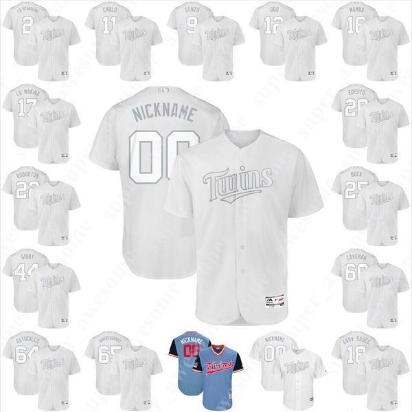 Twins 2019 Players Weekend Jersey Jonathan Schoop Marwin Gonzalez Mitch Garver Jake Cave Willians Astudillo Jake Odorizzi Trevor May Gibson
Twins 2019 Players Weekend Jersey Jonathan Schoop Marwin Gonzalez Mitch Garver Jake Cave Willians Astudillo Jake Odorizzi Trevor May Gibson