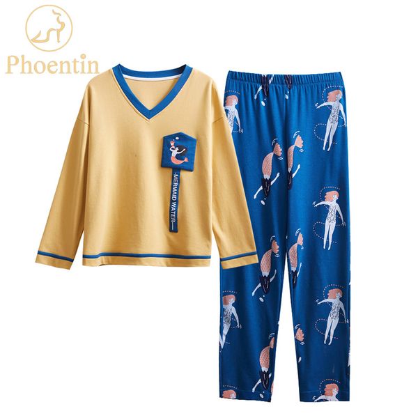 mermaid pajama set cartoon 2019 women pajamas plus size confortable cotton homedress v-neck home clothes women phoentin fg003, Blue;gray
mermaid pajama set cartoon 2019 women pajamas plus size confortable cotton homedress v-neck home clothes women phoentin fg003, Blue;gray