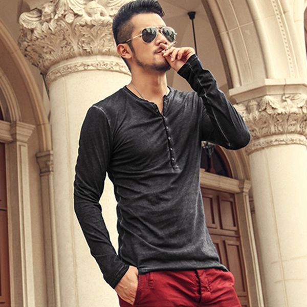 polos brand designer men cotton vintage henry t shirts casual long sleeve men's tees old color cardigan t shirt, White;black
polos brand designer men cotton vintage henry t shirts casual long sleeve men's tees old color cardigan t shirt, White;black