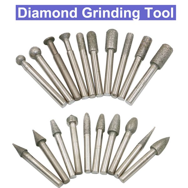20pcs 6mm shank diamond grinding burr drill bits sets for dremel rotary tools points polishing abrasive electric grinder milling
20pcs 6mm shank diamond grinding burr drill bits sets for dremel rotary tools points polishing abrasive electric grinder milling