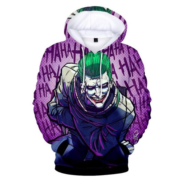 новый haha joker смешные хэллоуин 3d сумасшедшая улыбка пуловер толстовки мужчины / женщины с длинным рукавом осень толстовки марка сыпучие, Black
новый haha joker смешные хэллоуин 3d сумасшедшая улыбка пуловер толстовки мужчины / женщины с длинным рукавом осень толстовки марка сыпучие, Black