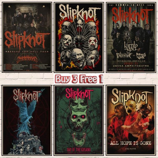 slipknot heavy metal poster rock band kraft paper posters bar poster wall stickers retro decorative painting a1
slipknot heavy metal poster rock band kraft paper posters bar poster wall stickers retro decorative painting a1