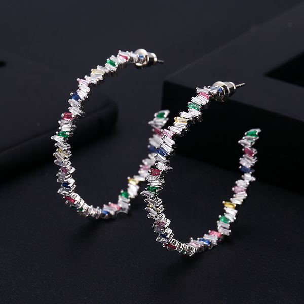 jankelly 42mm luxury iregular geometry circle trendy cubic zirconia women wedding party earring high jewelry addiction, Silver
jankelly 42mm luxury iregular geometry circle trendy cubic zirconia women wedding party earring high jewelry addiction, Silver