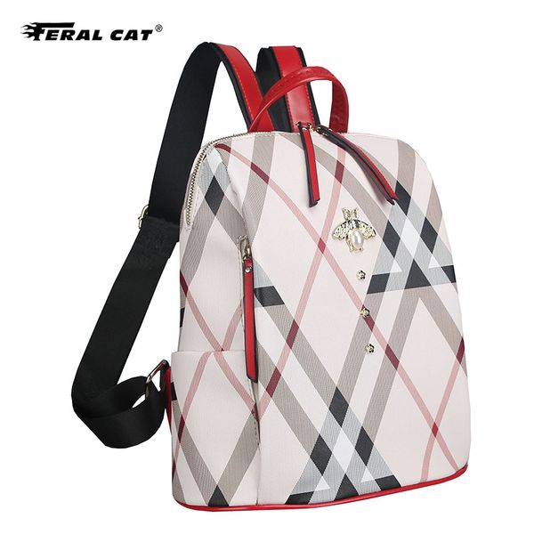feral cat 2019 fashion women backpack female backpacks scool bags shoulder bag