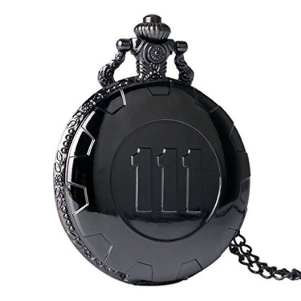retro vintage black game fallout 4 vault 111 quartz pocket watch analog pendant necklace mens watches womens boy gift reloj, Slivery;golden
retro vintage black game fallout 4 vault 111 quartz pocket watch analog pendant necklace mens watches womens boy gift reloj, Slivery;golden