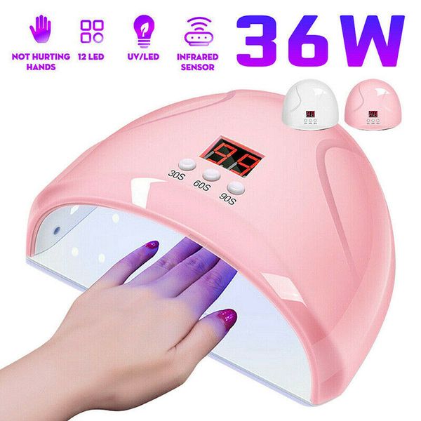 36w nail dryer manicure uv led nail lamp with lcd display 3 timer automatic sensor for art salon all gel polish
36w nail dryer manicure uv led nail lamp with lcd display 3 timer automatic sensor for art salon all gel polish