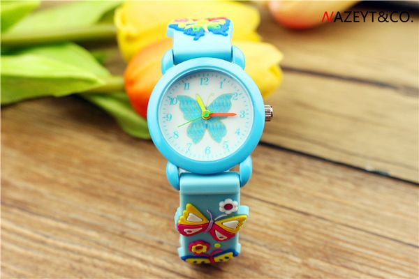 new cute children's cartoon butterfly 3d butterfly strap silica gel jelly quartz watch for boys and girls in primary school, Blue
new cute children's cartoon butterfly 3d butterfly strap silica gel jelly quartz watch for boys and girls in primary school, Blue