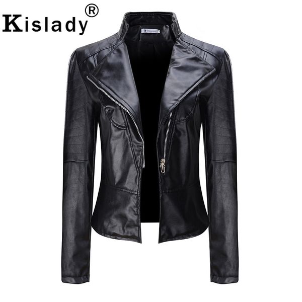 2019 autumn winter women's pu leather jacket turn down collar moto biker jacket black faux leather coat christmas outwear
2019 autumn winter women's pu leather jacket turn down collar moto biker jacket black faux leather coat christmas outwear
