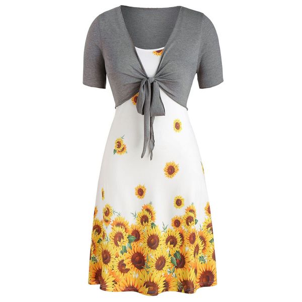women fashion short sleeve knotted solid sunflower cami mid-calf dress ido sukienki jurken suits #0522, Black;gray
women fashion short sleeve knotted solid sunflower cami mid-calf dress ido sukienki jurken suits #0522, Black;gray