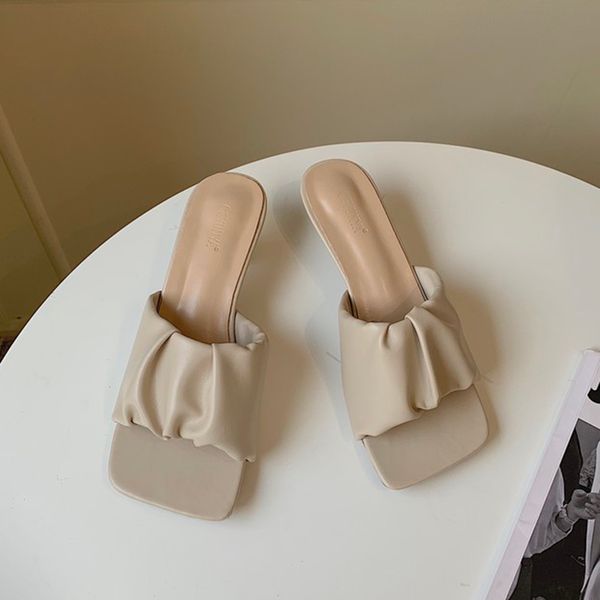 2020 women slides low high heels mules summer fashion slip on peep toe sandals beige nude heels slippers sandles shoes, Black
2020 women slides low high heels mules summer fashion slip on peep toe sandals beige nude heels slippers sandles shoes, Black