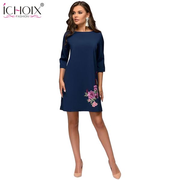 ichoix autumn winter dress elegant floral print vintage dresses office half sleeve o-neck straight mini dress vestido mujer 2018, Black;gray
ichoix autumn winter dress elegant floral print vintage dresses office half sleeve o-neck straight mini dress vestido mujer 2018, Black;gray