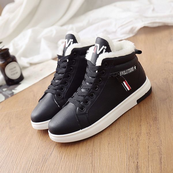 2019 ankle warm pu plush winter woman sneakers flats lace up ladies shoes women short snow boots mx200324, Black
2019 ankle warm pu plush winter woman sneakers flats lace up ladies shoes women short snow boots mx200324, Black