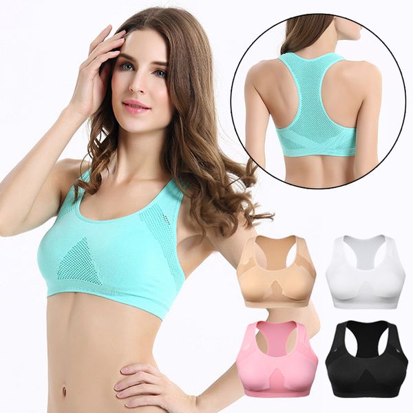 mesh beauty back sports bra women wireless shockproof yoga bra high stretch running gym detachable padded workout, White;black
mesh beauty back sports bra women wireless shockproof yoga bra high stretch running gym detachable padded workout, White;black