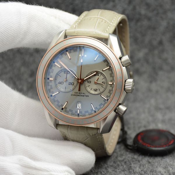 2019 sea master 007 james running satch 44mm grey dial mens watch watches outdoor wristwatches with calendar bracklet, Slivery;brown
2019 sea master 007 james running satch 44mm grey dial mens watch watches outdoor wristwatches with calendar bracklet, Slivery;brown