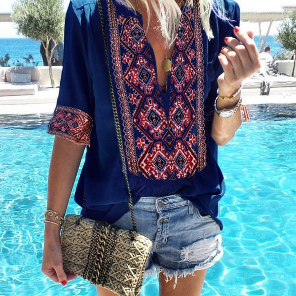 e-baihui 2021 summer loose deep v short sleeve solid color print five-sleeve t-shirt female floral tees l085, White
e-baihui 2021 summer loose deep v short sleeve solid color print five-sleeve t-shirt female floral tees l085, White
