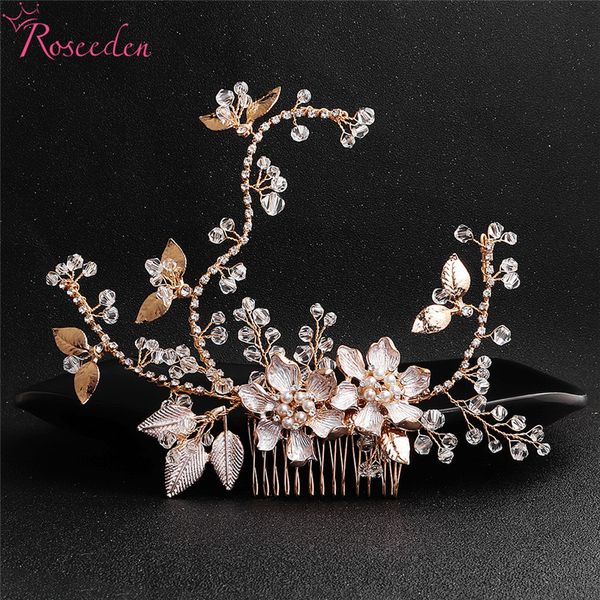 gold new design pearl crystal wedding hair combs hair jewelry handmade headpiece bridal accessories re3554, Golden;white
gold new design pearl crystal wedding hair combs hair jewelry handmade headpiece bridal accessories re3554, Golden;white