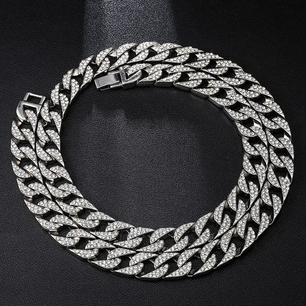 us7 iced out bling 13mm rhinestone crystal gold silver cuban link chain necklaces for women men hip hop necklace punk necklace
us7 iced out bling 13mm rhinestone crystal gold silver cuban link chain necklaces for women men hip hop necklace punk necklace