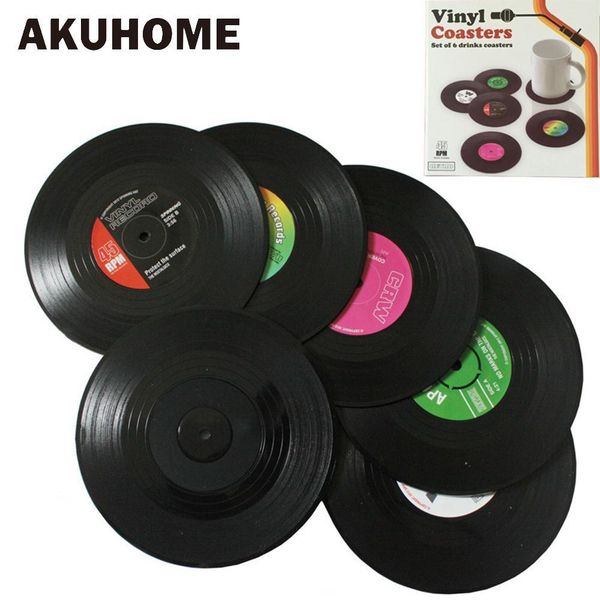 6 pcs vinyl record table mats drink coaster table placemats creative coffee mug cup coasters heat-resistant nonslip pads gift
6 pcs vinyl record table mats drink coaster table placemats creative coffee mug cup coasters heat-resistant nonslip pads gift