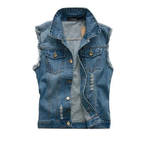 vxo 2019 ripped denim jacket men's denim vest hip hop jean coats waistcoat men cowboy brand sleeveless jacket chaleco vaquero, Black;white
vxo 2019 ripped denim jacket men's denim vest hip hop jean coats waistcoat men cowboy brand sleeveless jacket chaleco vaquero, Black;white