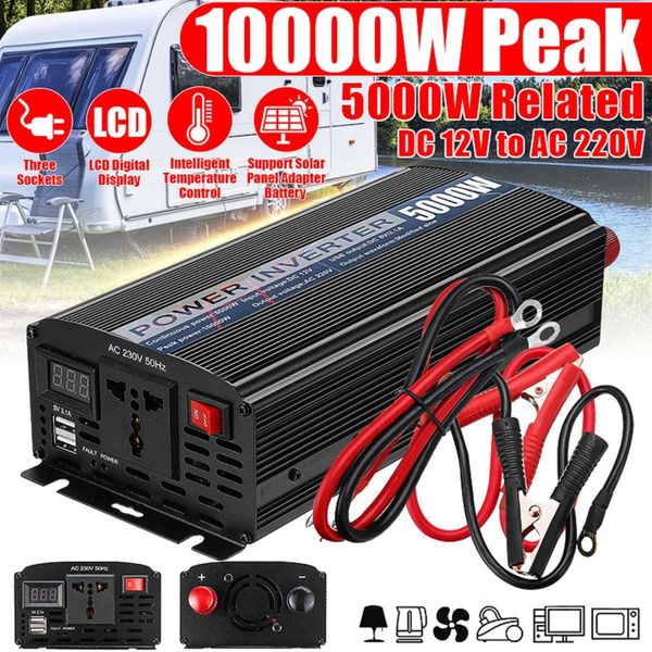 dual usb 10000w dc 12v to ac 220v car power inverter charger converter adapter dc 12 to ac 220 modified sine wave transfomer
dual usb 10000w dc 12v to ac 220v car power inverter charger converter adapter dc 12 to ac 220 modified sine wave transfomer