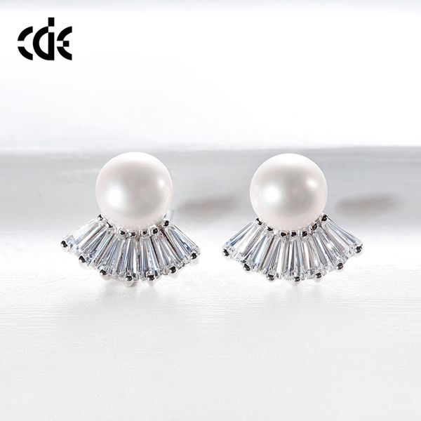 wedding party silver s925 beaded pearl gift woman lady diamond jewelry earring for bride acting initiation graduation cde-128, Golden 
wedding party silver s925 beaded pearl gift woman lady diamond jewelry earring for bride acting initiation graduation cde-128, Golden