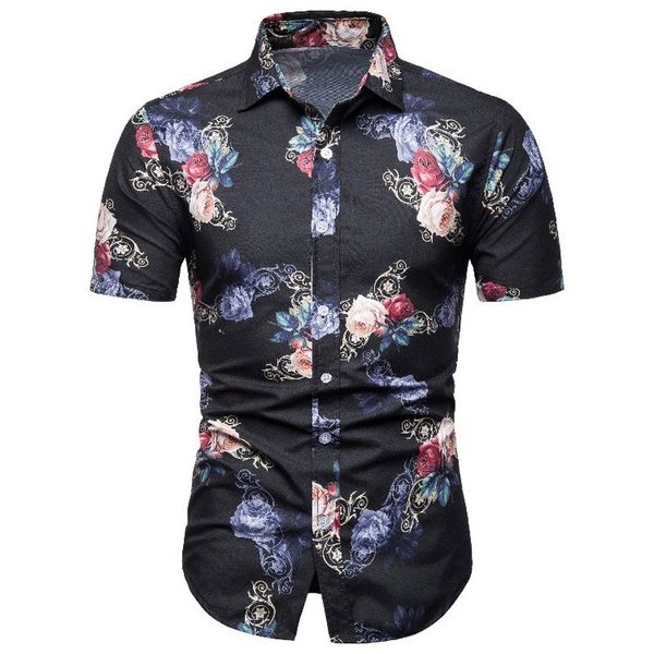 men's casual shirts men fashion shirt 2021 summer dress short sleeve turn-down collar print clothes, White;black
men's casual shirts men fashion shirt 2021 summer dress short sleeve turn-down collar print clothes, White;black