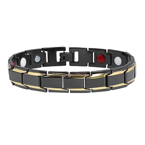 1 pc bracelets fashion magnetic men bangles gifts for valentine's day, Black