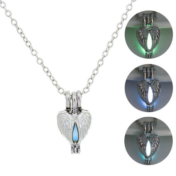 noctilucent necklace hollow out love angel of wing diy clavicle chain jewelry woman accessories, Silver
noctilucent necklace hollow out love angel of wing diy clavicle chain jewelry woman accessories, Silver