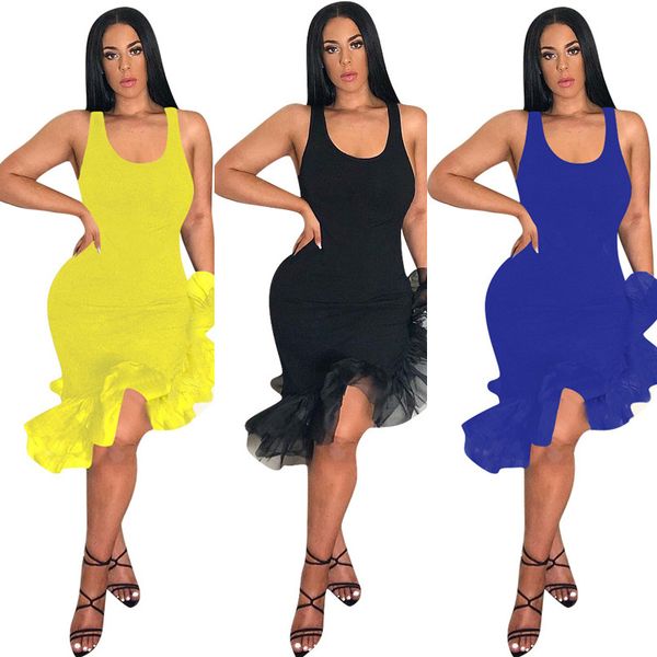 women latin dancing party vest skirt mid-calf length ruffles dress irregular organza fishtail hem sleeveless strap dresses 2019 c425, White
women latin dancing party vest skirt mid-calf length ruffles dress irregular organza fishtail hem sleeveless strap dresses 2019 c425, White