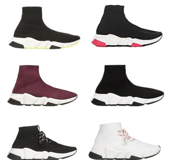 2019 designer sneakers new paris speed trainers mid-trainer sock sneakers casual shoes with box, Black
2019 designer sneakers new paris speed trainers mid-trainer sock sneakers casual shoes with box, Black