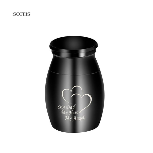 soitis my dad my hero my angel customize double heart engraving stainless steel black medium cremation ash urn family keepsake, Silver
soitis my dad my hero my angel customize double heart engraving stainless steel black medium cremation ash urn family keepsake, Silver