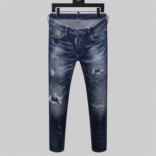 mens italian design jeans hole high hip hop pants ripped skinny biker printing jeans joggers knee size 28-38, Blue
mens italian design jeans hole high hip hop pants ripped skinny biker printing jeans joggers knee size 28-38, Blue