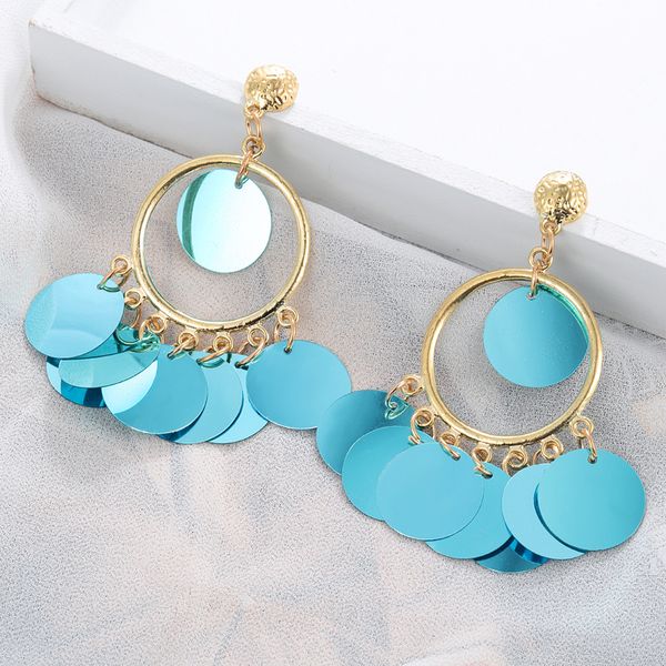 2019 korea handmade bamboo sequin pendent drop earrings new fashion gold long earrings for women summer jewelry, Silver
2019 korea handmade bamboo sequin pendent drop earrings new fashion gold long earrings for women summer jewelry, Silver