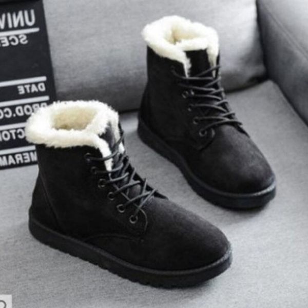 brand women boots winter warm snow boots women faux suede ankle for female winter shoes botas mujer plush shoes woman w03, Black
brand women boots winter warm snow boots women faux suede ankle for female winter shoes botas mujer plush shoes woman w03, Black