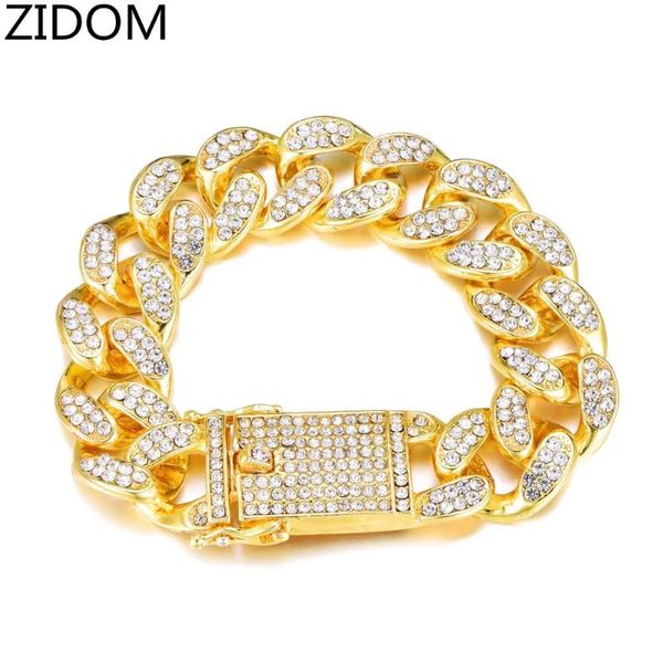 men hip hop iced out bling cuban bracelet heavy 20mm cuban chain bracelets hiphop jewelry fashion drop shipping, Black
men hip hop iced out bling cuban bracelet heavy 20mm cuban chain bracelets hiphop jewelry fashion drop shipping, Black