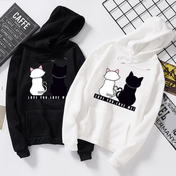 hoodies black white couple cat hoodie jumper men women casual long sleeve o-neck cat printed sweatshirt pullover#g8
hoodies black white couple cat hoodie jumper men women casual long sleeve o-neck cat printed sweatshirt pullover#g8