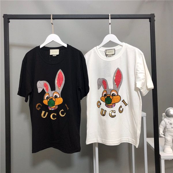 20ss luxurious brands design sequin rabbit embroiderd cotton tee shirt men women streetwear sweatshirt outdoor t-shirts, Gray;blue
20ss luxurious brands design sequin rabbit embroiderd cotton tee shirt men women streetwear sweatshirt outdoor t-shirts, Gray;blue
