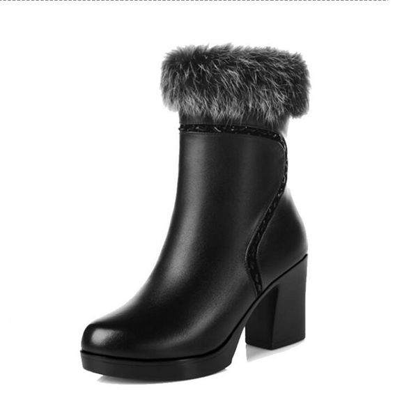 snow boots women boots leather waterproof winter warm outdoor boot ankle boots, Black
snow boots women boots leather waterproof winter warm outdoor boot ankle boots, Black