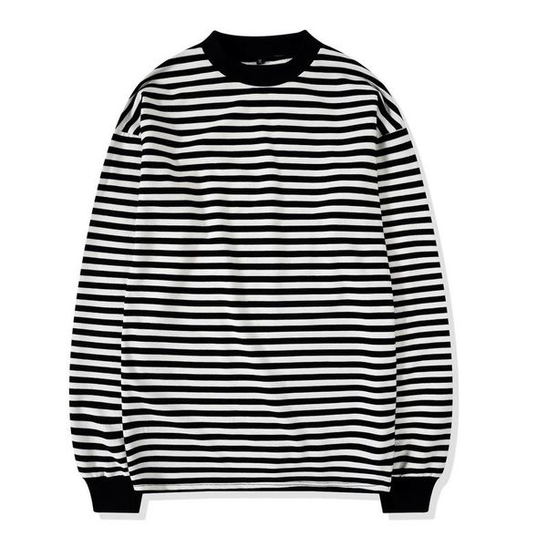 завышение street style мужская толстовка crewneck черный и белый полосатый tee ребристые с длинным рукавом пуловер бесплатная доставка, Black
завышение street style мужская толстовка crewneck черный и белый полосатый tee ребристые с длинным рукавом пуловер бесплатная доставка, Black