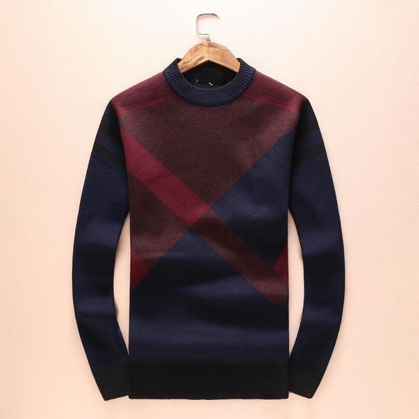 new autumn winter dark blue lattice sweater men o neck knitted slim fit pullover men's warm sweaters, White;black
new autumn winter dark blue lattice sweater men o neck knitted slim fit pullover men's warm sweaters, White;black