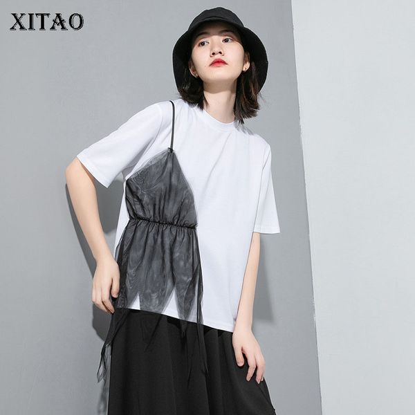 xitao false two piece t shirt fashion new women summer patchwork pullover pleated goddess fan casual style loose tee gcc3660, White
xitao false two piece t shirt fashion new women summer patchwork pullover pleated goddess fan casual style loose tee gcc3660, White