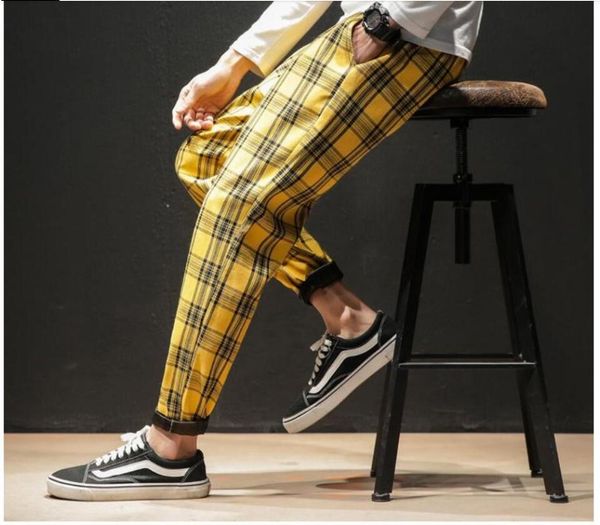 men's japanese plaid pants 2020 autumn fashion slim casual men's trousers korean version of harem pants men, Black
men's japanese plaid pants 2020 autumn fashion slim casual men's trousers korean version of harem pants men, Black