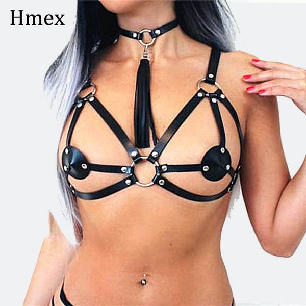 women bra black bondage belt punk pu leather bra harness gothic studded waistband garter body belt suspender, Black;brown
women bra black bondage belt punk pu leather bra harness gothic studded waistband garter body belt suspender, Black;brown