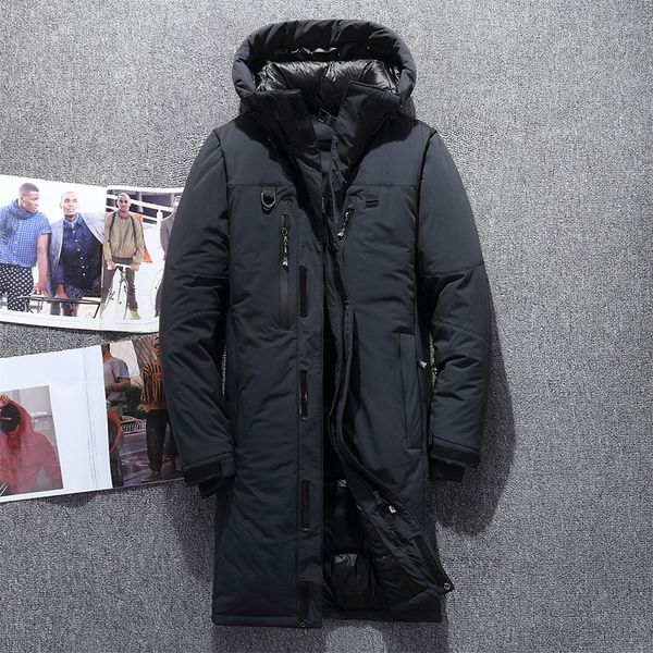 2019 men's winter jacket x-long down coats men white duck down jacket male slim fit warm parka long coat, Black
2019 men's winter jacket x-long down coats men white duck down jacket male slim fit warm parka long coat, Black