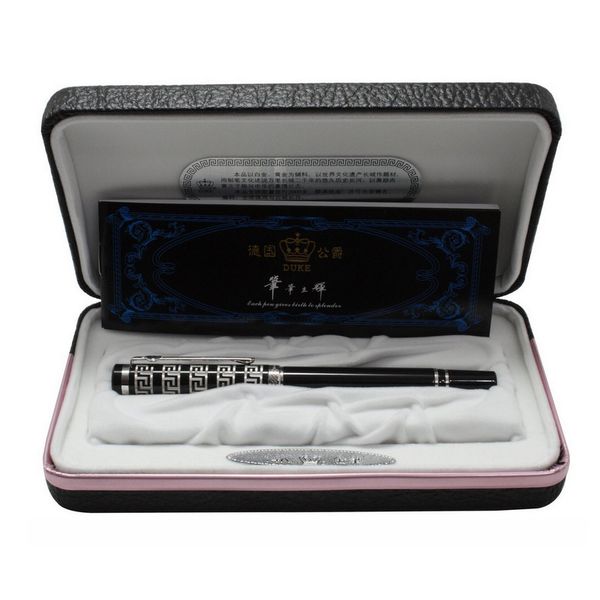 high-end 14k gold fountain pen germany duke black medium nib business gift ink pens with an original box luxury pen stationery
high-end 14k gold fountain pen germany duke black medium nib business gift ink pens with an original box luxury pen stationery