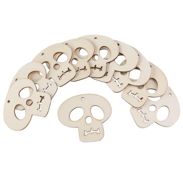 10pcs wooden embellishments halloween decoration skull pattern pendant with ropes a20
10pcs wooden embellishments halloween decoration skull pattern pendant with ropes a20