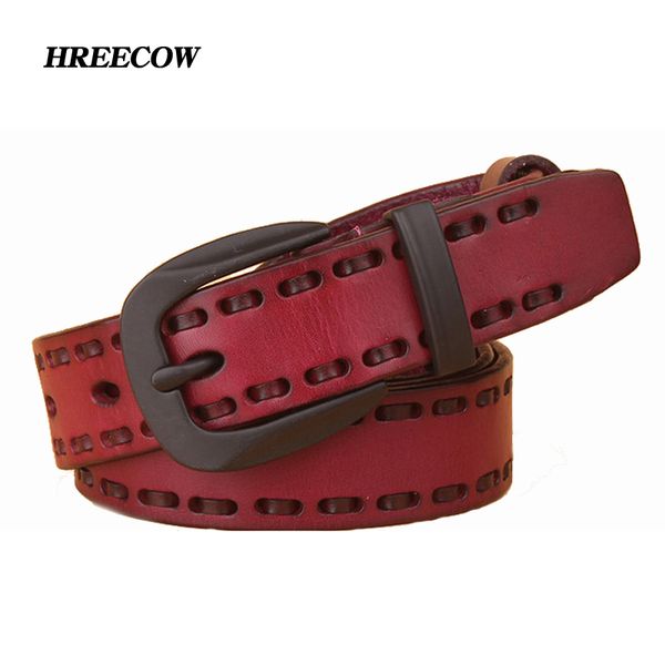genuine leather women belt luxury designer belt for women black buckle jeans cowskin casual belts, Black;brown
genuine leather women belt luxury designer belt for women black buckle jeans cowskin casual belts, Black;brown