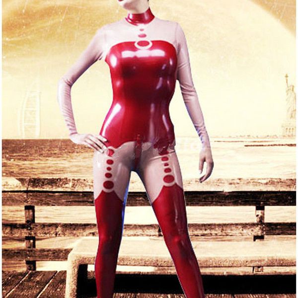 red and pink catsuit latex suit rubber cute full cover bodysuit size xxs-xxl, Black
red and pink catsuit latex suit rubber cute full cover bodysuit size xxs-xxl, Black